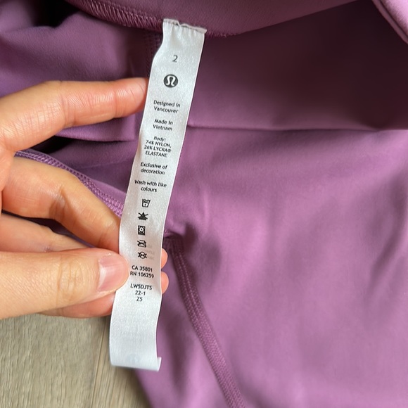 instill pant 25" vintage plum size 2 lululemon nwt - Picture 6 of 14